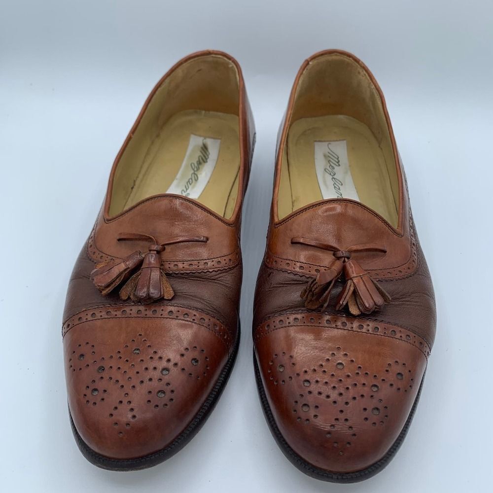 Mezlan Men’s Barcelona Tassle Loafer Dress Shoes size 9 Brown - Picture 2 of 7